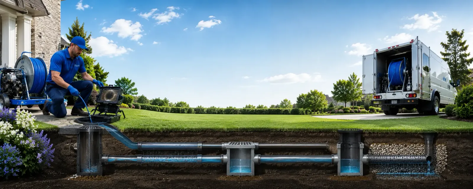 Outdoor drain cleaning information for Huron, SD